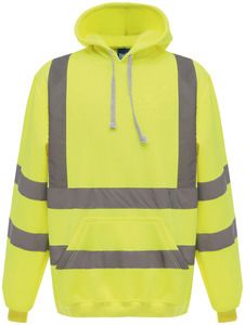 Yoko YHVK05 - Sweatshirt com capuz de alta visibilidade Hi Vis Yellow
