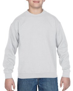 Gildan GIL18000B - Crewneck pesado de suéter para crianças Branco