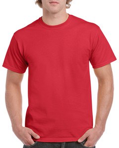 Gildan GIL5000 - Camiseta Algodão pesado para ele Vermelho