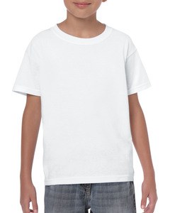 Gildan GIL5000B - T-shirt Algodão pesado SS para crianças Branco