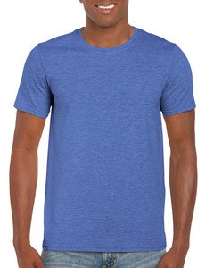 Gildan GIL64000 - T-shirt SoftStyle SS para ele Heather Royal Blue