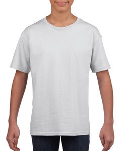 Gildan GIL64000B - T-shirt Softstyle SS para crianças Branco