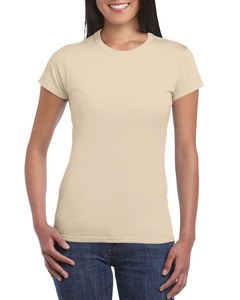 Gildan GIL64000L - T-shirt Softstyle SS para ela Areia