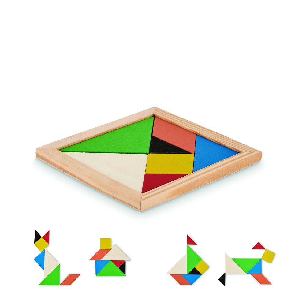 GiftRetail MO6693 - TANGRAM Puzzle Tangram em madeira