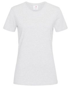 Stedman STE2600 - Camiseta clássica do pescoço feminino feminino Cinzas