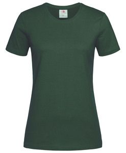 Stedman STE2600 - Camiseta clássica do pescoço feminino feminino Verde garrafa