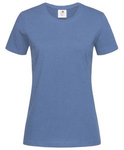 Stedman STE2600 - Camiseta clássica do pescoço feminino feminino Denim Blue