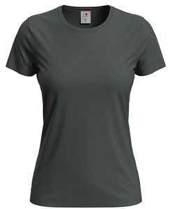 Stedman STE2600 - Camiseta clássica do pescoço feminino feminino Slate Grey