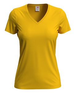 Stedman STE2700 - Camiseta clássica de decote em V feminino Sunflower Yellow