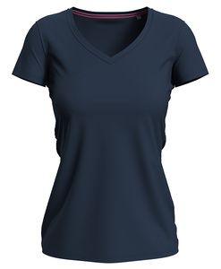Stedman STE9710 - Camiseta em V para mulheres Stedman-Claire Blue Midnight
