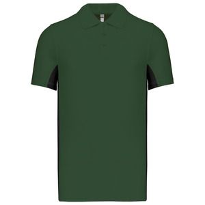 Kariban K232 - FLAG - POLO PIQUE BICOLOR Forest Green/ Black