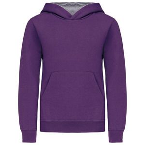 Kariban K453 - SWEATSHIRT DE CRIANÇA COM CAPUZ EM CONTRASTE