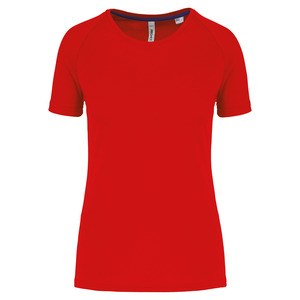 PROACT PA4013 - T-shirt de desporto de senhora de material reciclado com decote redondo Red