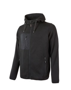 U-Power UPEY174 - Sweatshirt com fecho e capuz Rainbow Black Carbon