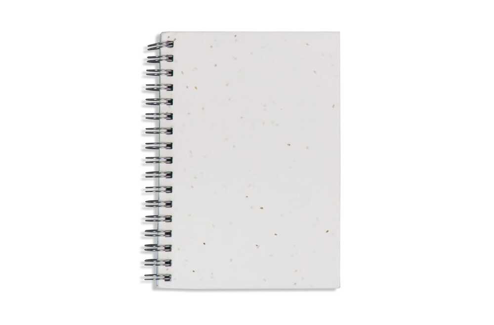 TopEarth LT92526 - Caderno em espiral de papel de sementes