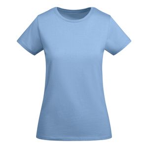 Roly CA6699 - BREDA WOMAN T-shirt de manga curta para mulher em algodão orgânico certificado OCS Azul céu