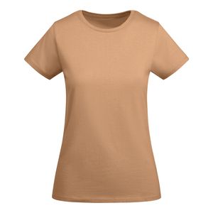 Roly CA6699 - BREDA WOMAN T-shirt de manga curta para mulher em algodão orgânico certificado OCS NARANJA GREEK