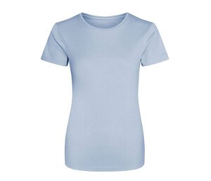 Just Cool JC005 - Camiseta feminina respirável Neoteric ™ Azul céu