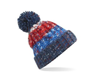 Beechfield BF486 - Gorro de Saca-rolhas com Pom Pom Chilli Blues