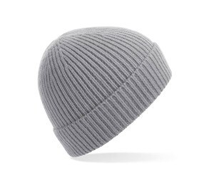 BEECHFIELD BF380 - Ribbed knitted hat Cinzento claro