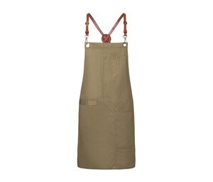 KARLOWSKY KYLS25 - Stylishly trendy bib apron Caqui