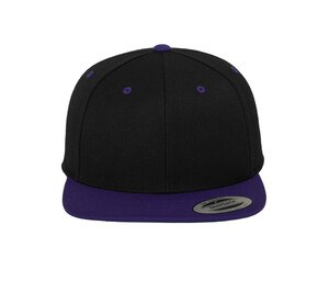 Flexfit 6089MT - Boné Snapback duas cores Black / Purple