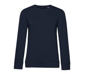 B&C BCW32B - Women's Organic Round Neck Sweatshirt Azul marinho