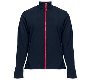 BLACK & MATCH BM701 - Jaqueta de lã com zíper feminino Navy / Red