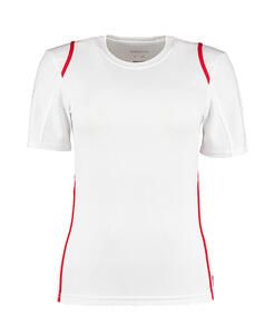 Gamegear KK966 - T-shirt Desporto Mulher Cooltex Branco / Vermelho