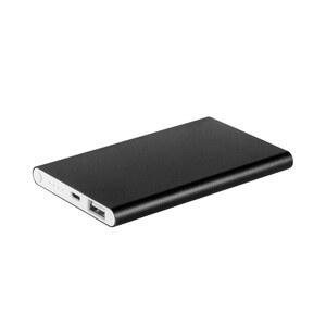 EgotierPro 36507 - POWER BANK SHINE NEGRO METALIZADO