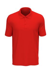 Stedman STE9060 - Camisa pólo de manga curta para homens Stedman - Harper Vermelho Escarlate