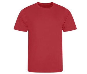 JUST COOL JC020 - T-shirt unissexo respirável Fire Red