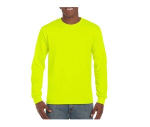 Gildan GN186 - Camiseta masculina manga comprida Ultra-T Segurança Verde