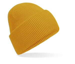 BEECHFIELD BF385R - GORRO COM PUNHO PROFUNDO DE ENGENHARIA CLÁSSICA Mostarda