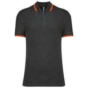 Kariban K272 - Polo de manga curta às riscas de homem