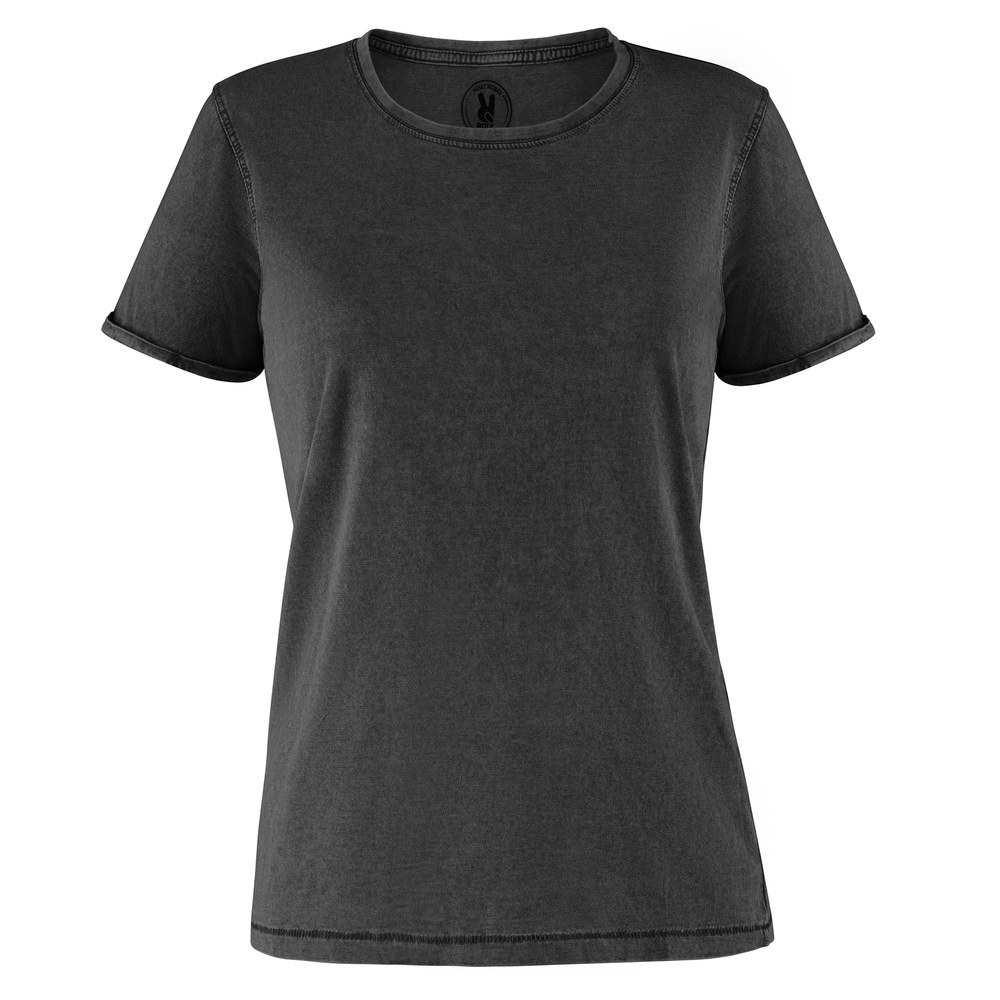 Roly CA6691C - HUSKY WOMAN T-shirt feminina com padrão de efeito “jeans”