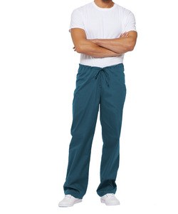 Dickies Medical DKE83006 - Calças com cintura ajustável com cordão unissexo Azul Caraíbas