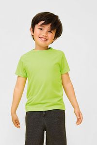 SOLS 01166 - SPORTY KIDS T Shirt Com Manga Raglã Para Criança