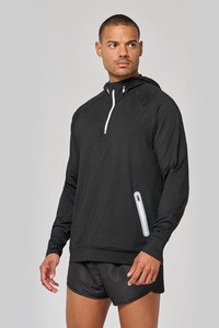 Proact PA360 - Sweatshirt com capuz 1/2 fecho para desporto