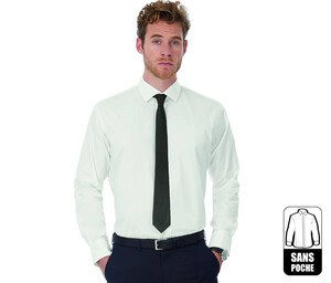B&C BC710 - Camisa Homem de Manga Comprida - Mens Black Tie Elastane