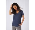 B&C BC058 - T-shirt feminina de decote em V Tri-Blend