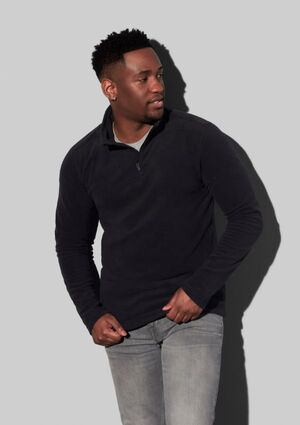 Stedman STE5020 - Pullover de lã de meio zip masculino