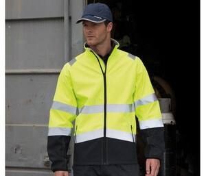 Result RS450 - VETE SOFTSHELL DE TRAVAIL HAUTE VISIBILITÉ