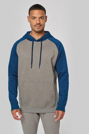 Proact PA369 - Sweatshirt com capuz bicolor de adulto