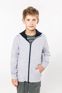 Kariban K486 - Sweatshirt de criança com capuz e fecho