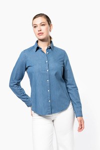 Kariban K509 - Camisa de senhora em denim