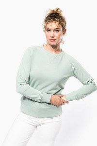 Kariban K481 - Sweatshirt BIO de senhora com decote redondo e mangas raglan