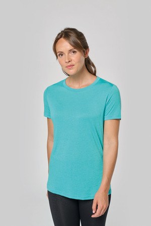 PROACT PA4021 - T-shirt de desporto de senhora Triblend com decote redondo