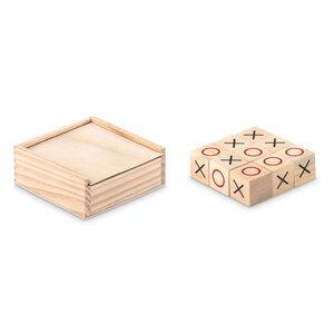 GiftRetail MO9493 - TIC TAC TOE Jogo do galo de madeira