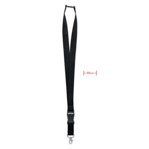 GiftRetail MO9661 - WIDE LANY Lanyard 25mm gancho de metal